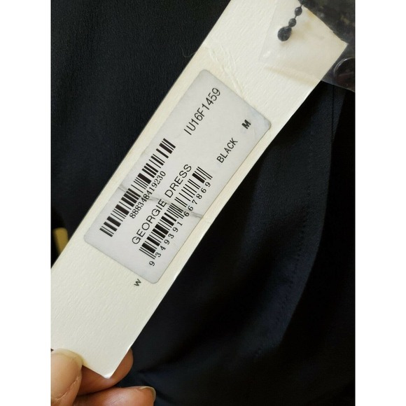 NWT State of Being Black Cut Out Wrap Dress Size M - Picture 8 of 12